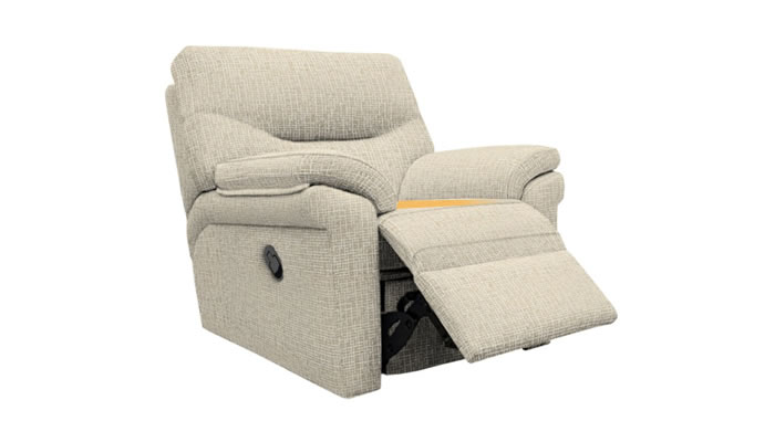 G Plan Seattle Heated Manual Recliner Block Sand